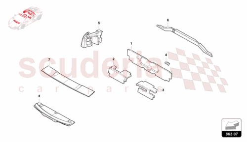 Part Diagram for Lamborghini 47B863901