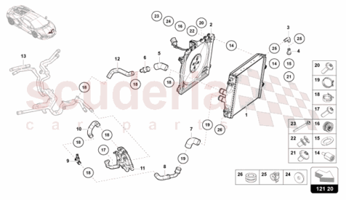 Part Diagram for Lamborghini 4G0121140S