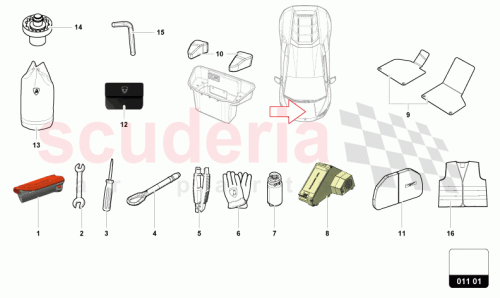 Part Diagram for Lamborghini 4T2864435C