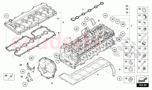 Part Diagram for Lamborghini 4S0611793A