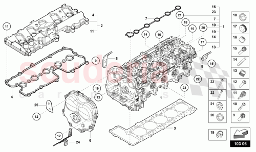Part Diagram for Lamborghini 07L131157J