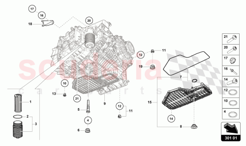 Part Diagram for Lamborghini N91145501