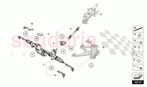 Part Diagram for Lamborghini 4S2423050L