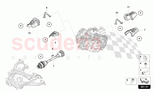 Part Diagram for Lamborghini 4S0301325A