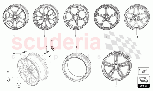 Part Diagram for Lamborghini 4T0601017CFIND
