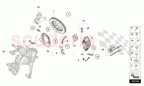 Part Diagram for Lamborghini 4S0615601B