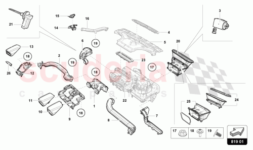 Part Diagram for Lamborghini 4T2819384A