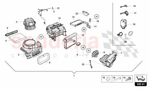 Part Diagram for Lamborghini 4S2820153