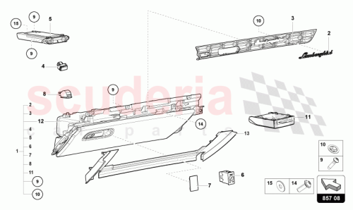 Part Diagram for Lamborghini 4T3854382A