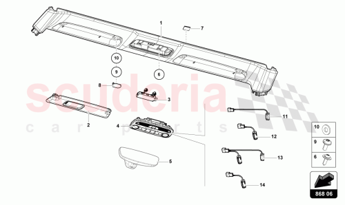 Part Diagram for Lamborghini 8J2035711E