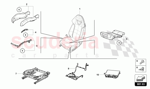 Part Diagram for Lamborghini 4T0881405F