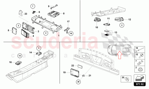 Part Diagram for Lamborghini 4S0035547B