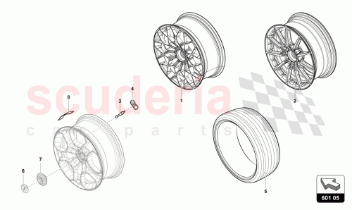 Part Diagram for Lamborghini 4T3601301E