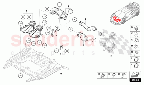 Part Diagram for Lamborghini 4T3615188