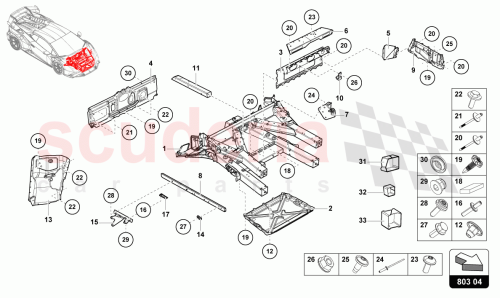 Part Diagram for Lamborghini 4T3805815