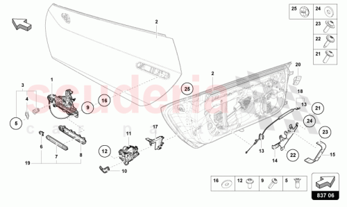 Part Diagram for Lamborghini 4T3837294