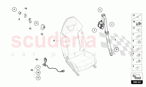 Part Diagram for Lamborghini 4T1857705K10F