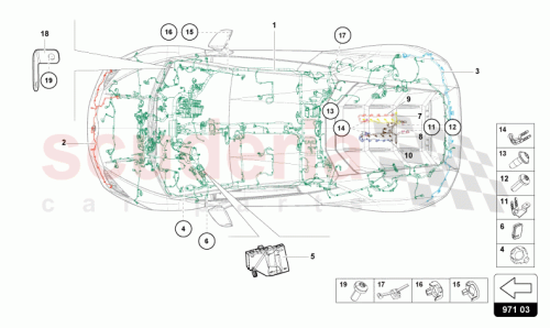 Part Diagram for Lamborghini 4T3971095C