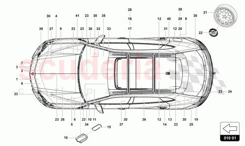 Part Diagram for Lamborghini 4ML010533E