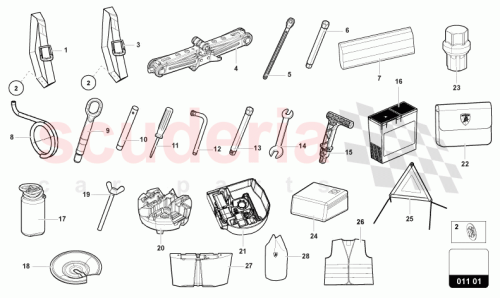 Part Diagram for Lamborghini 4ML012021D
