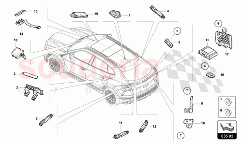 Part Diagram for Lamborghini 4ML035596B