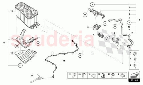 Part Diagram for Lamborghini 4M0201801A