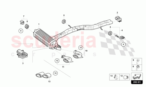 Part Diagram for Lamborghini 4ML253681AN