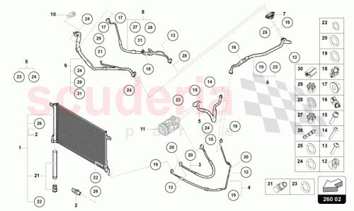 Part Diagram for Lamborghini 4M0816411M