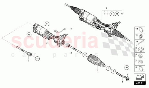 Part Diagram for Lamborghini 4M1423055AR