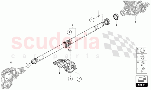 Part Diagram for Lamborghini 4M0521101CK
