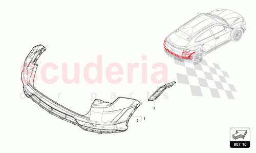 Part Diagram for Lamborghini 4ML807511CGRU