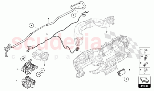 Part Diagram for Lamborghini 4M8819553G