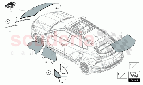 Part Diagram for Lamborghini 4ML845298NVB