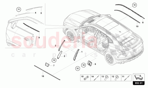 Part Diagram for Lamborghini 4ML853290B