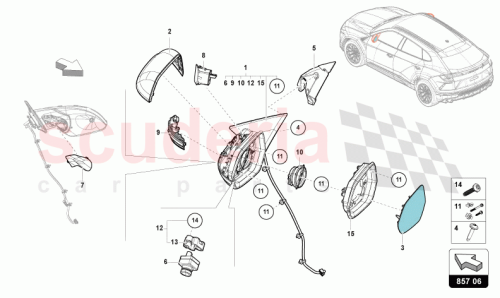 Part Diagram for Lamborghini 8S0959577A