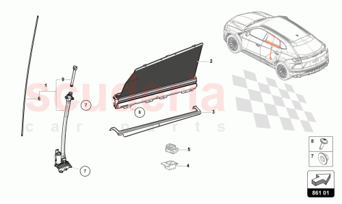 Part Diagram for Lamborghini 4ML8613346PS