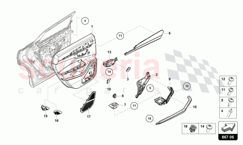Part Diagram for Lamborghini 4ML959907
