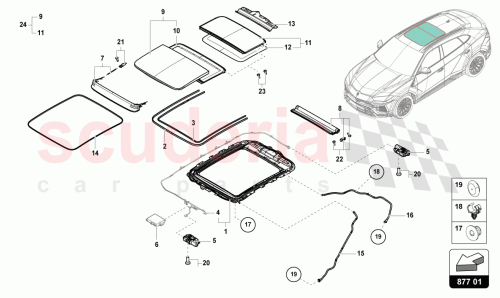 Part Diagram for Lamborghini 4M8877049C