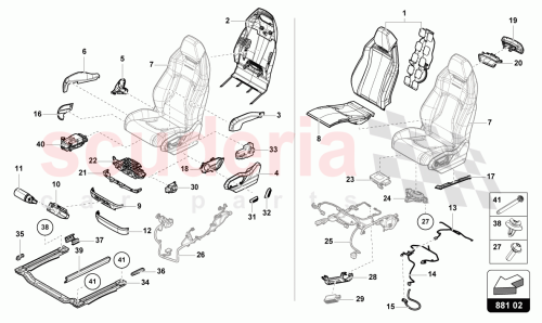 Part Diagram for Lamborghini 85E959815