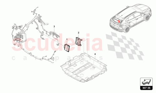 Part Diagram for Lamborghini 8W0907163A