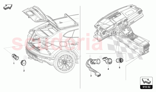 Part Diagram for Lamborghini 4M0919303