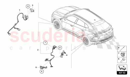 Part Diagram for Lamborghini 4M0972251F
