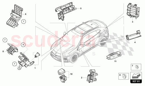 Part Diagram for Lamborghini 4M0941824AR