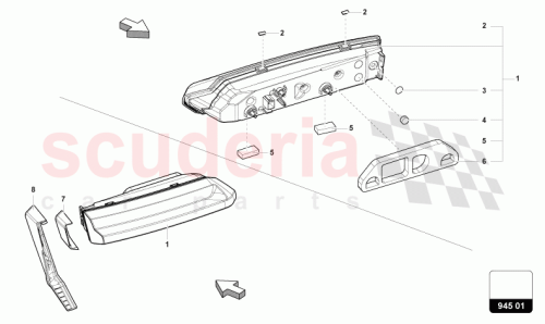 Part Diagram for Lamborghini 4ML945072C