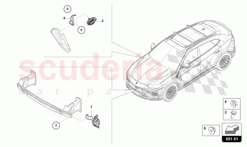 Part Diagram for Lamborghini 4ML951209B