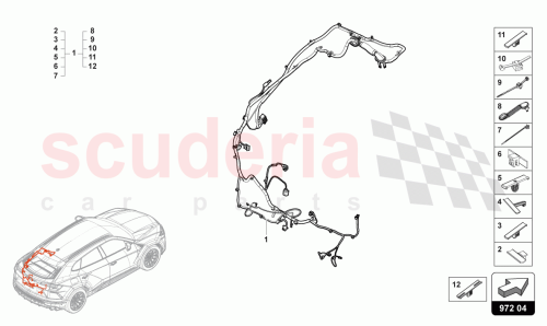 Part Diagram for Lamborghini 4ML971184P