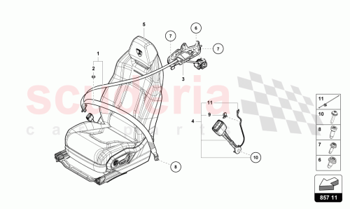 Part Diagram for Lamborghini 4ML857805A1U6