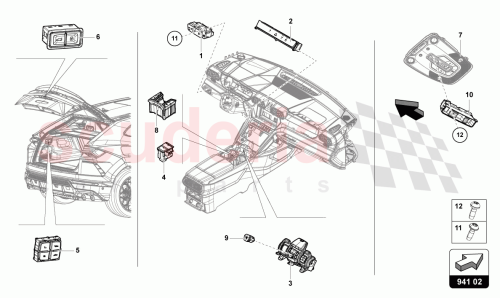 Part Diagram for Lamborghini 4ML713120MKF3
