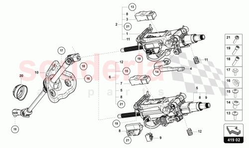 Part Diagram for Lamborghini 4M1419506AG