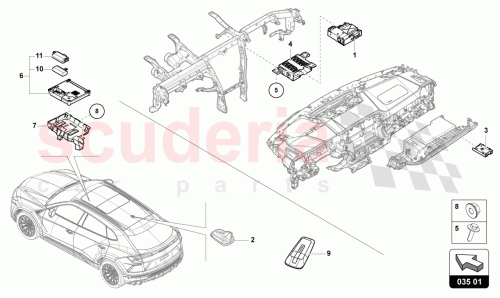 Part Diagram for Lamborghini 4ML035877B